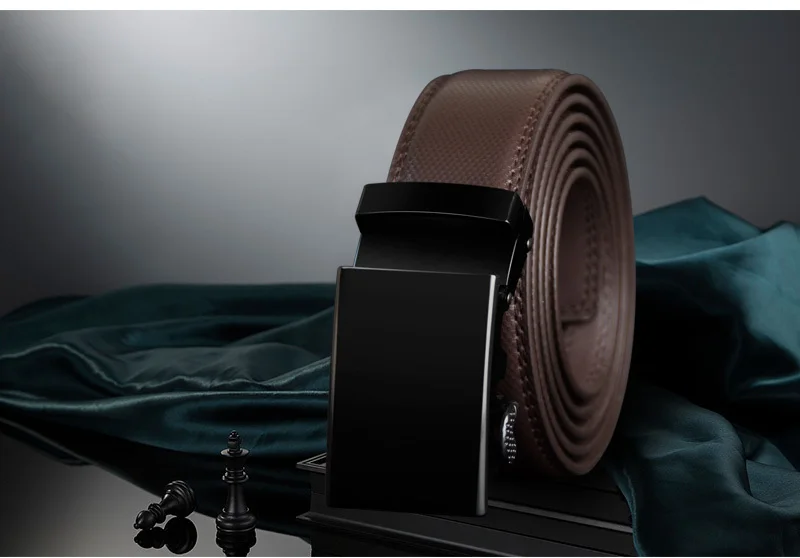 COWATHER Men Belt Cow Genuine Leather Male Strap Cowskin Automatic Buckle Belts Cowhide Alloy Buckle Men Straps Newest Waistband mens braided leather belt