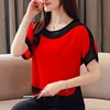 blusas mujer de moda 2022 short Sleeve summer women blouses plus size tops chiffon white blouse womens tops and blouses 3397 50 ► Photo 2/6