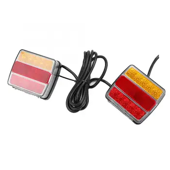 

LED Taillight Rear Lamp Red Yellow Turn Signal Light Safety Warning for Trailer Truck Brand New High Quality Auto Accessories
