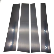 

Black Crew Cab 4pc Pillar Post Door Trim Cover for Toyota Tundra 2007-2021
