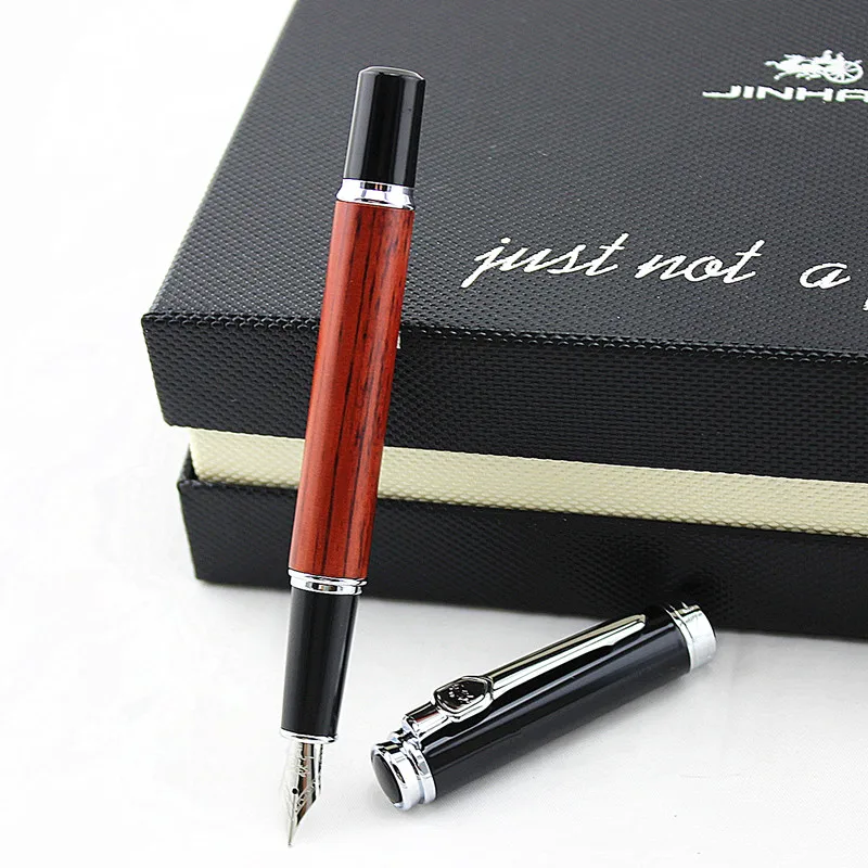 Bent Nib Fountain Pen,Natural Wooden Gift Pen Details about   Jinhao Big Size Calligraphy Fude 