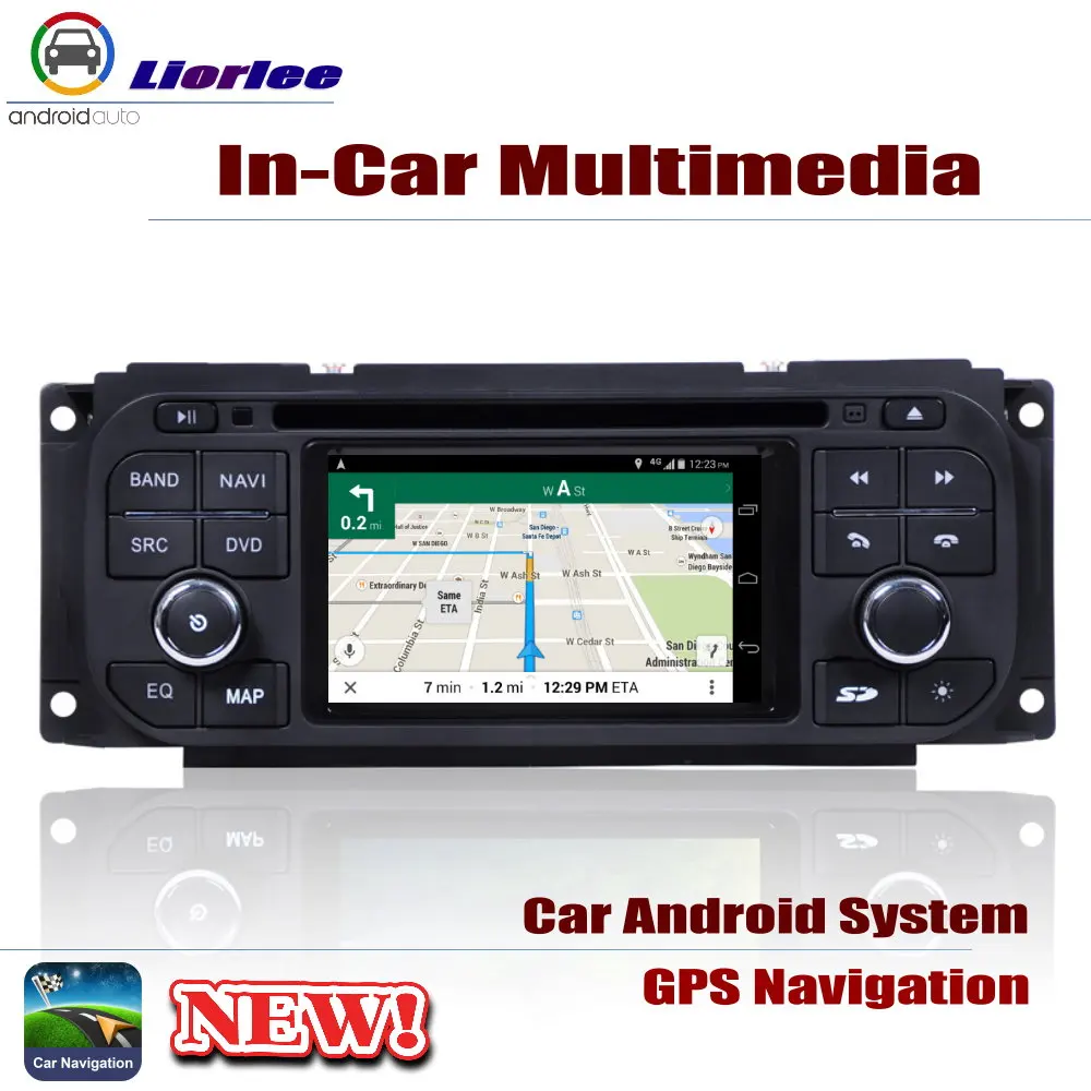 Для Jeep Grand Cherokee 1999 2004 Автомобильная Android gps навигация dvd плеер Радио стереосистема