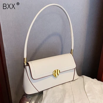 

[BXX] Fashion PU Leather Bags For Women 2020 Summer Brand Designer Elegant Ladies Travel Luxury Shoulder Handbags HN287