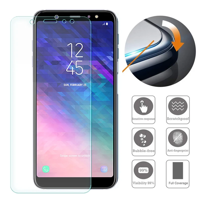 Закаленное стекло для Samsung Galaxy A6 + 2018 Plus SM-A605FN/DS A605F A605 джинсовая защита экрана
