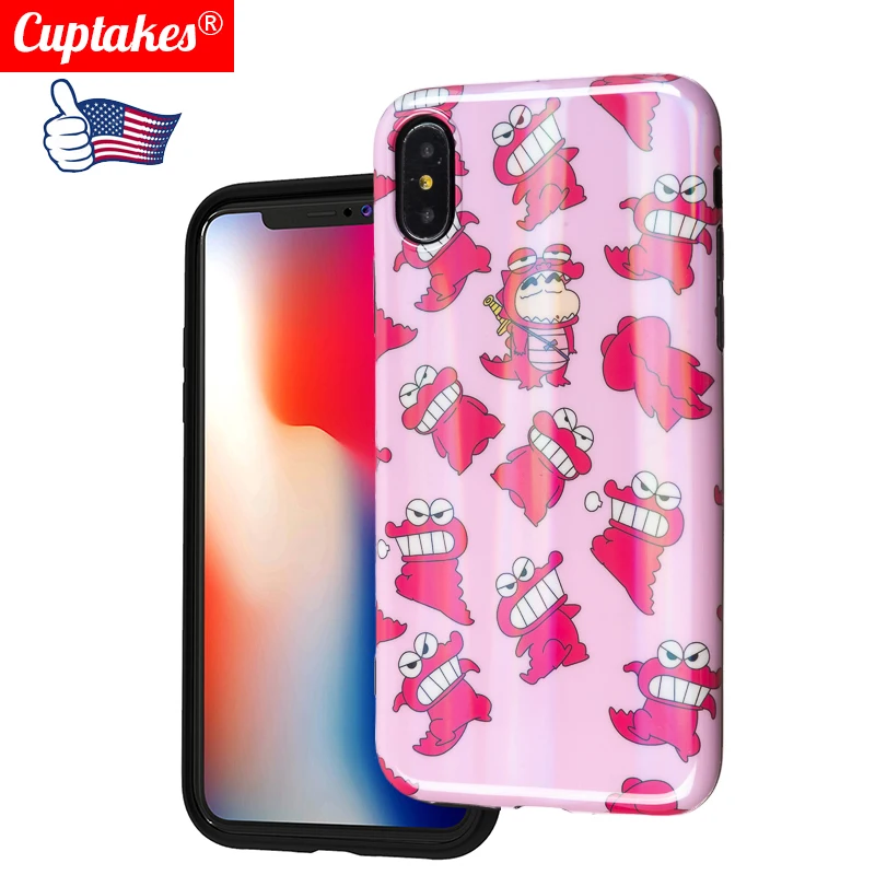 Роскошный Блестящий Мягкий силиконовый чехол для iPhone 7 8 Plus XR 10 X XS Max 6 S милый