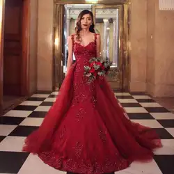 Вечернее формальное платье 2019 Abendkleider Vestido Longo Festa Robe De Soiree красное бальное платье Арабские Вечерние платья Длинные