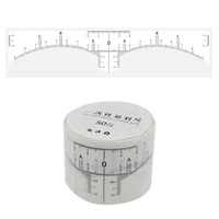 Disposable 50pcs / lot Microblading Ruler Guide Ruler Adhesive Sticker Permanent Eyebrow Makeup Eyebrow Tool 1