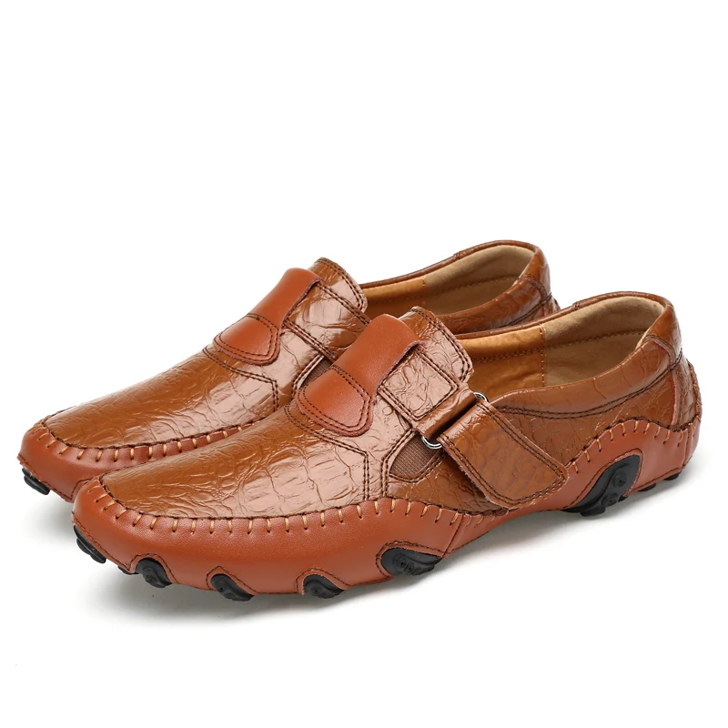 

Hot Sale Big Size Men Genuine Leather Shoes Slip On Casual Shoes For Men Loafers Male Moccasins Shoes Designer Shoes