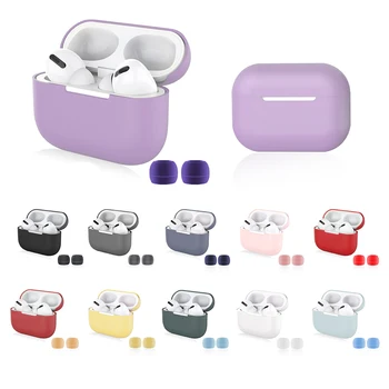 

Silicone Case For Airpods Pro Case Wireless Bluetooth for apple airpods pro Cover earplug Earphone Case For Air Pods pro Fundas