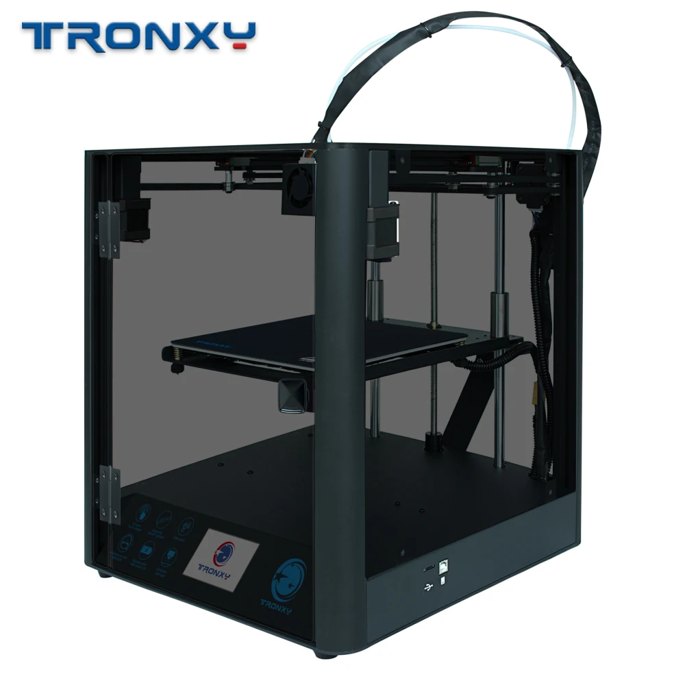 Tronxy D01 3d принтер бесшумный дизайн высокоточная направляющая 3d печать Гибкая нить интегрированная алюминиевая металлическая структура