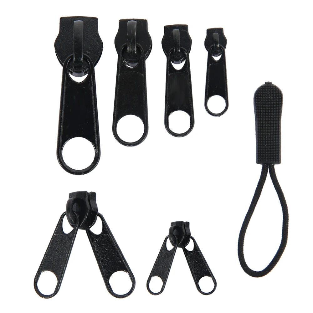 197pcs/set Zipper Replacement Head Zipper Repair Kit Install Plier Metal Lock Zip Slider Tools Pull Garment Accessories