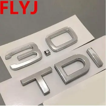 

Chrome Silver ABS 1.9 TDI 2.0 TDI 2.7 TDI A4 A6 A8 Q3 Q5 Q7 Car Body Rear Trunk Emblem Badge Sticker Turbo Direct Injection Sign