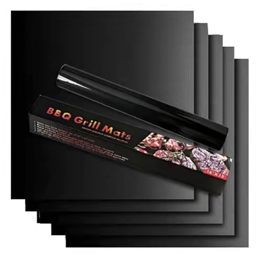 1pcs Bbq Nonstick Grill And Baking Mat Reusable Pfoafree Bbq Grill