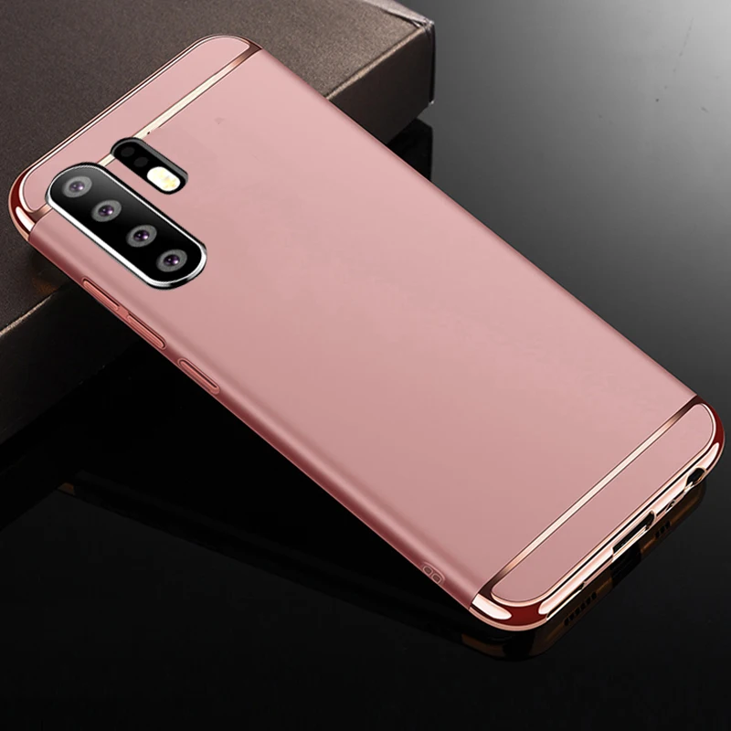 Kainuen жесткий пластиковый чехол для телефона etui, coque, чехол, чехол для huawei p30 pro lite nova 4e p 30 p30pro p30lite аксессуары - Цвет: rose gold