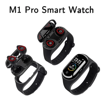 

MRSVI M1 Pro Smart Watch with Bluetooth Earphone Heart Rate Monitor Blood Pressure droppshipping watches for IOS Android Phone