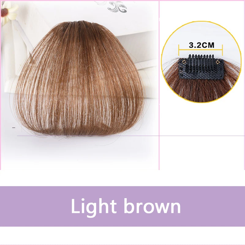 Salonchat не-Реми волосы поддельные длинные тупые челки волосы на клипсах для наращивания поддельные бахрома настоящие волосы натуральные накладные волосы для женщин - Цвет: 2-30