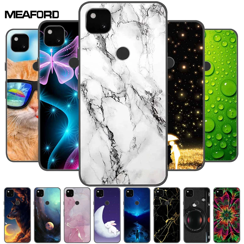 Per Google Pixel 4A 5G Custodie Pixel 4Xl 5Xl Cover Posteriore In Silicone Morbido Marmo Per Google Pixel 4 Xl Custodie Per Telefono Paraurti 4A 4G 5G