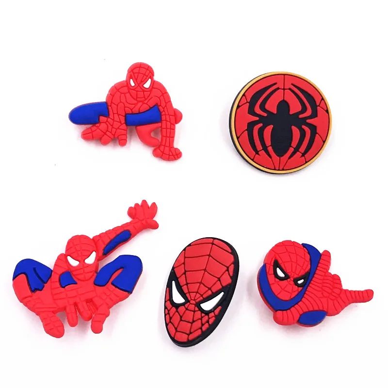 

1PCS Marvel Cartoon Icon Badge Avengers Silicone Spider Man Icon Brooch Fashion Boys Clothes Backpack Accessories Pin Party Gift