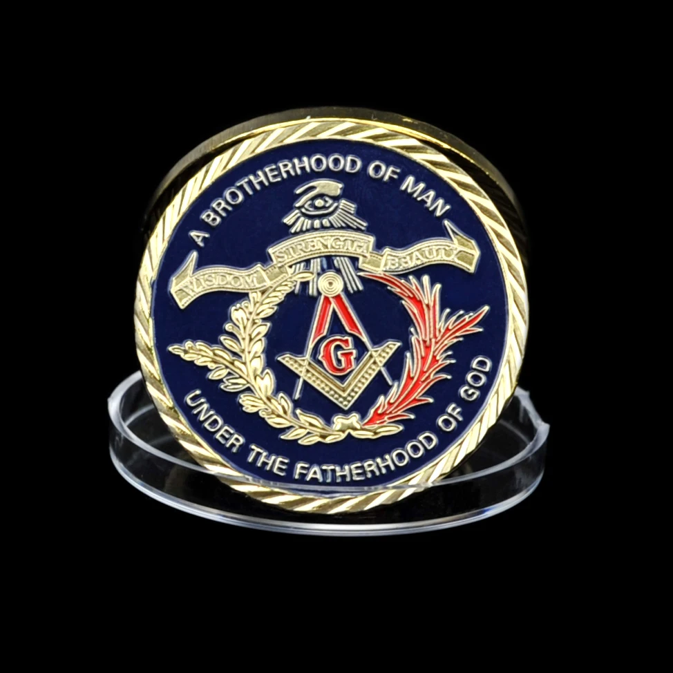 Masonic brothestion of Man conmemorativo Challenge colección imitación antigua decoración del partido del ho
