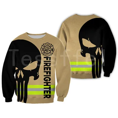 Sweatshirts Tessffel пожарных костюм пожарного Для мужчин супергероя; Спортивный костюм в стиле Harajuku; бегом, для 3dprint застежки-молнии/толстовки/Толстовка/куртка/Для мужчин/Для женщин s5 - Цвет: Sweatshirts