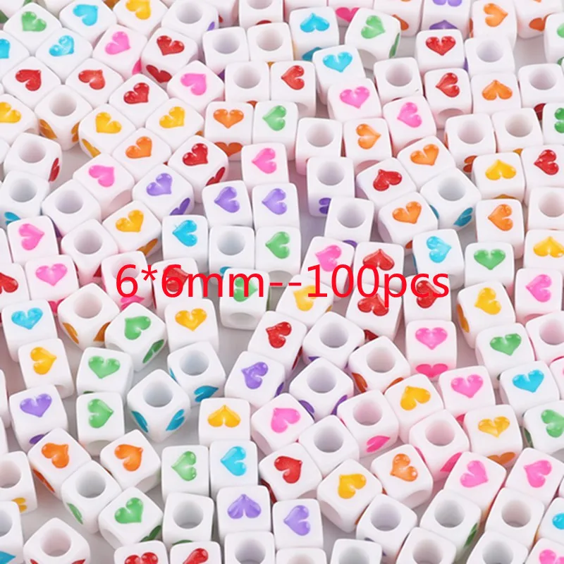 100pcsDIY Beaded Material Early Education Acrylic Stars Peach Heart Letters Luminous Flat Beads 25 H984bce90902044a09bb245eb78e1450dn