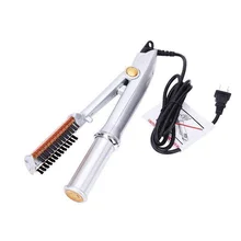 Быстрый выпрямитель для волос, щетка для завивки и выпрямления волос, парикмахерские инструменты, электрическая завивка и выпрямление железа