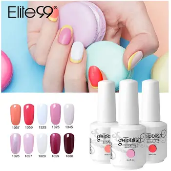 

Elite99 Gel Nail Polish 15ml Soak Off Pure Semi Permanent UV Nail Gel Varnish Lacquer Hybrid Long Lasting Nail Art Painting Gel