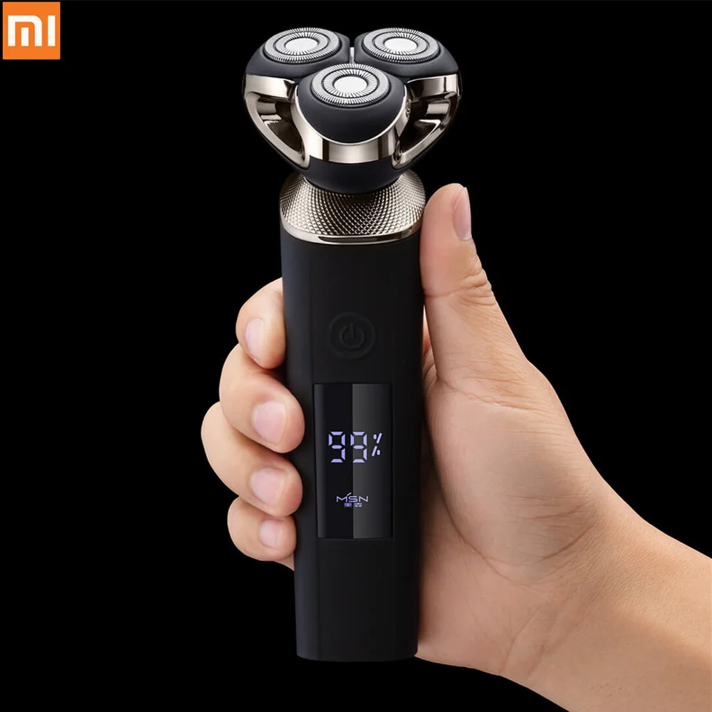 Xiaomi MSN электробритва с тремя лезвиями ЖК-дисплей интеллектуальное управление