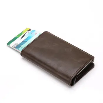 

Large Men Credit Card Holders Business ID Card Case Multifunctional Fashion Automatic RFID Card Holder Aluminium Bank Card Clips