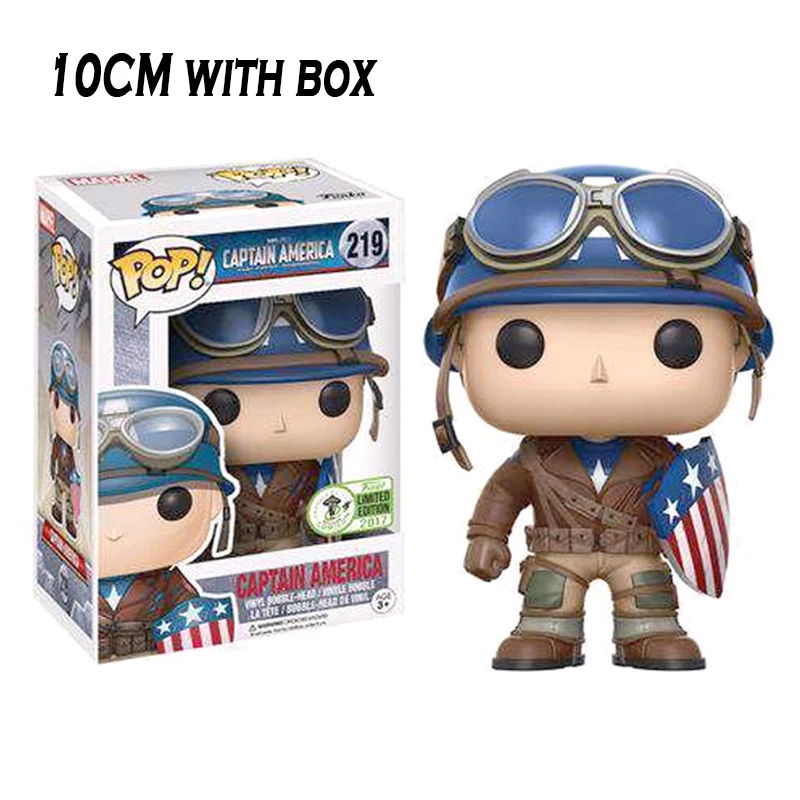 

FUNKO Pop CAPTAIN AMERICA Model Figure Collectible Model Toy PVC Action Figure Kids Boy model Doll Toy 10CM with box