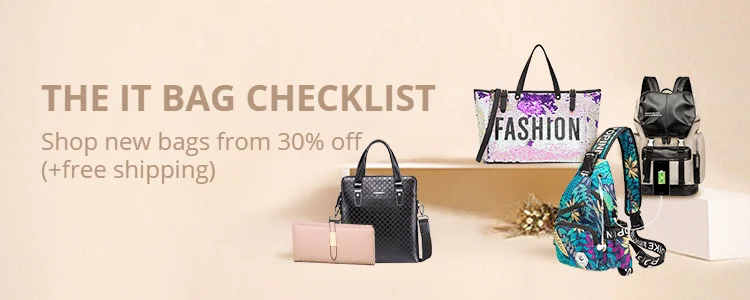 The it bag checklist: Shop new bags from 30% off + free shipping!