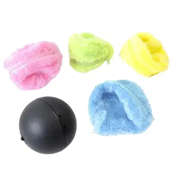 

4 Color Pet Electric Toy Magic Roller Ball Toy for Dog Automatic Pet Plush Toy Roller Ball Magic Ball Dog Cat Pet Toy Supplies