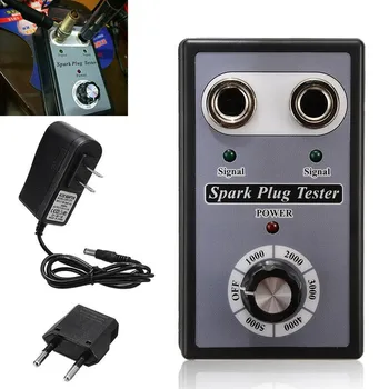 

Car Tools Automotive Spark Plug Tester Spark Plug Analysis Adjustable Double Hole Ignition Plug Tester 12V