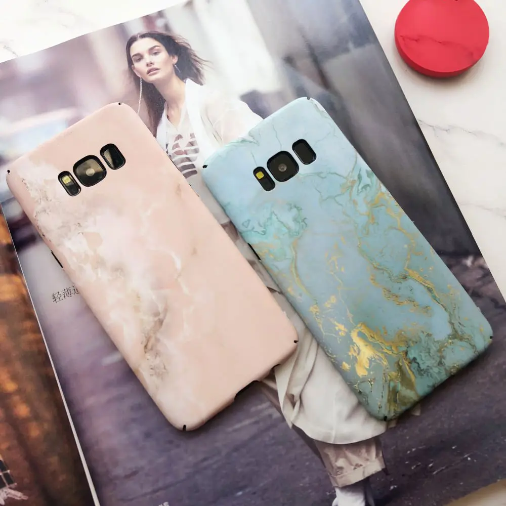 LCHULLE новейший мраморный чехол для телефона Samsung S10e S7 Edge винтажный стильный бампер