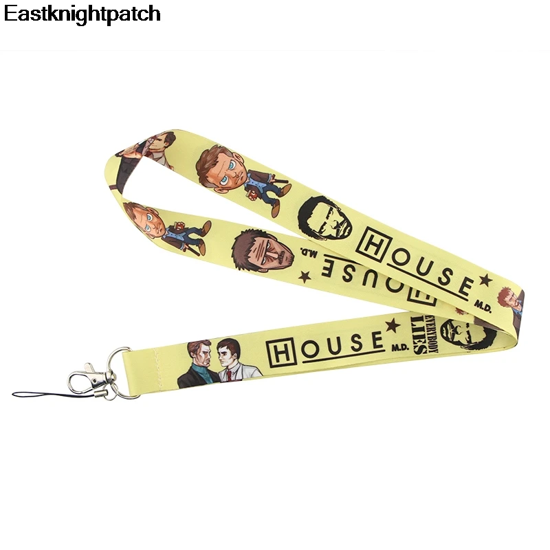 

House M.D tv show tags Strap Neck Lanyards for keys ID Card Pass Gym Mobile Phone badges holder DIY Hang Rope E1052