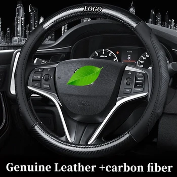 

Genuine Leather Steering Wheel Covers For Mitsubishi ASX Pajero Sport Outlander xpander lancer Montero Eclipse Cross L200 Triton
