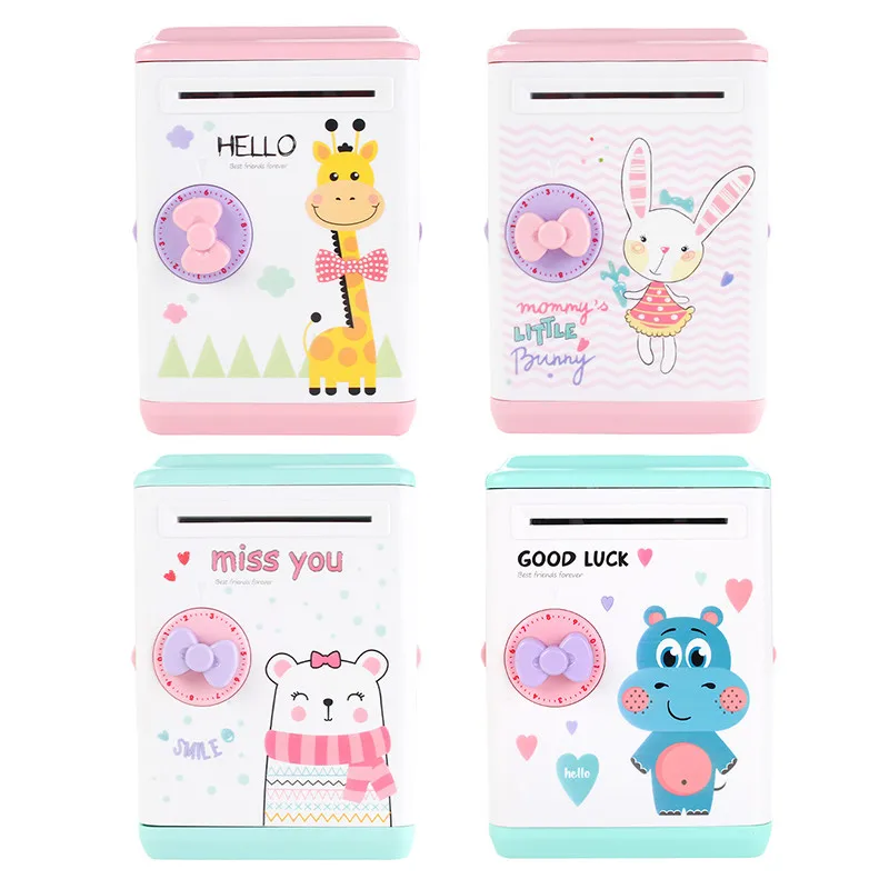 

Kids Christmas Gift Electronic Piggy Bank ATM Password Money Box Cash Coins Saving Bank Safe Box Automatic Deposit Banknote