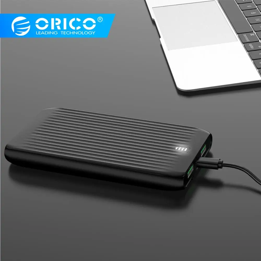 ORICO 20000 мАч Быстрая зарядка USB внешний аккумулятор для iPhone X 8 7 6 samsung S7 Edg Xiaomi Внешний