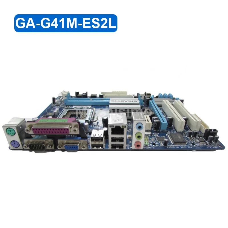 GIGABYTE GA-G41M-ES2L настольная материнская плата G41 Socket LGA 775 G41M-ES2L для Core 2 DDR2 8G Micro ATX оригинальная б/у материнская плата
