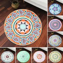 60/80/100/120 см Геометрическая круглая коврик для Гостиная мягкие нескользящие носки-тапочки для новорожденных коврики Спальня Украшения напольный ковер