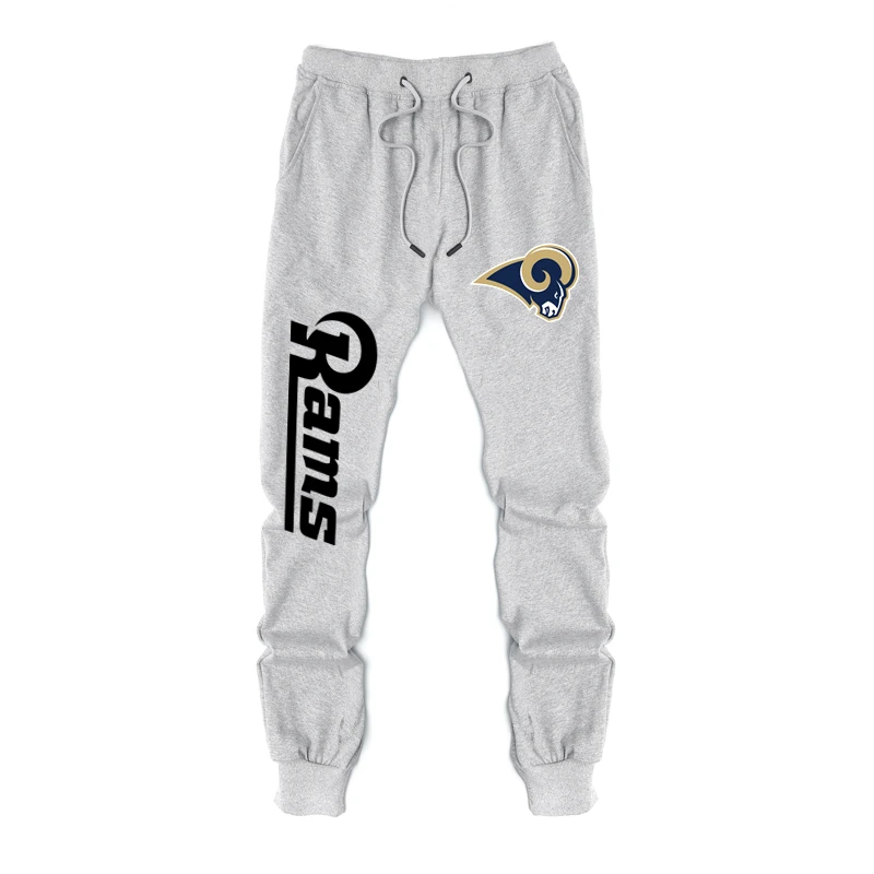 Новые весенние и осенние повседневные штаны Seahawks, новая мужская хлопковая повседневная одежда для футбола, патриоты для влюбленных, мужские повседневные спортивные штаны - Цвет: Rams Gray