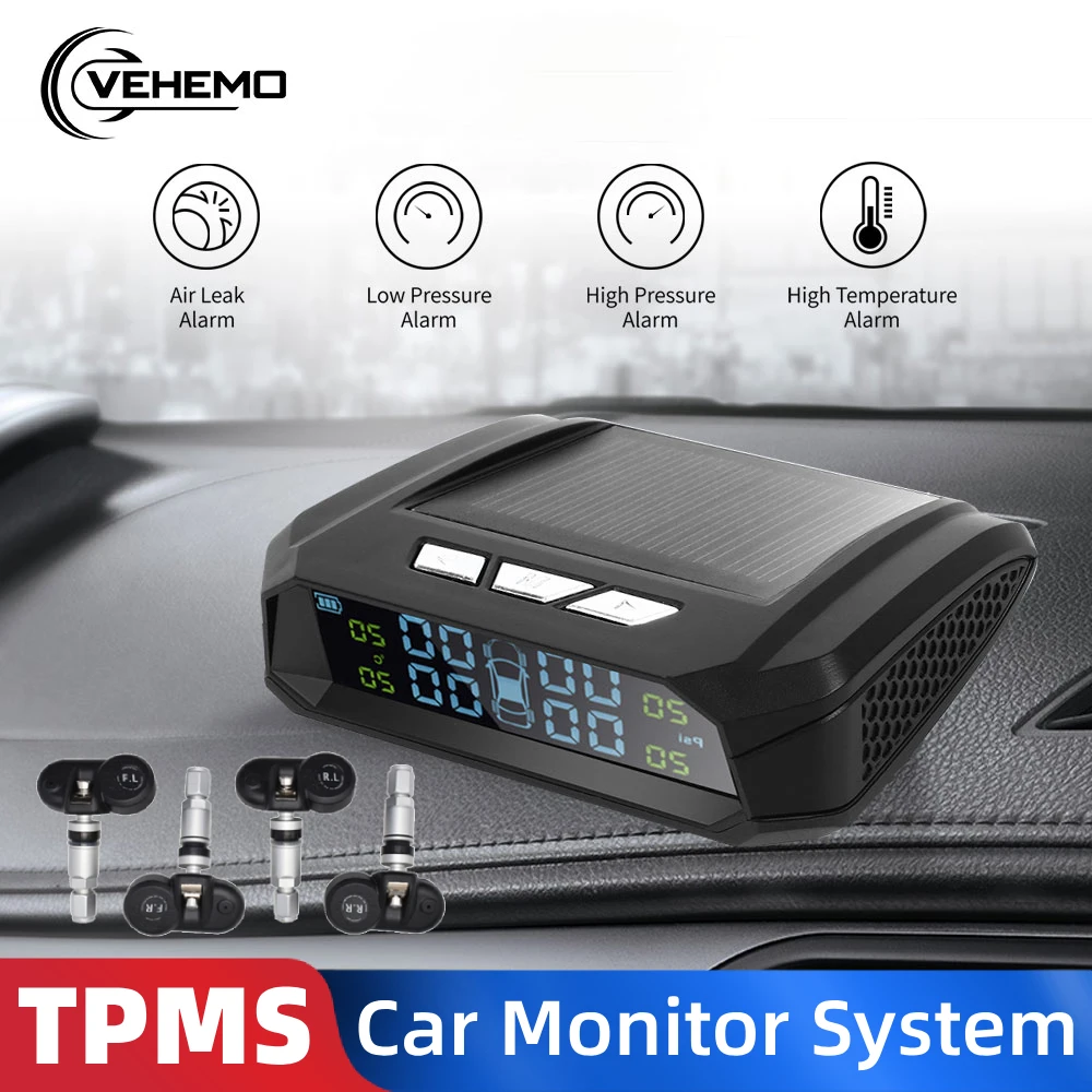 Система контроля давления в шинах TPMS внутренний внешний датчик на солнечных