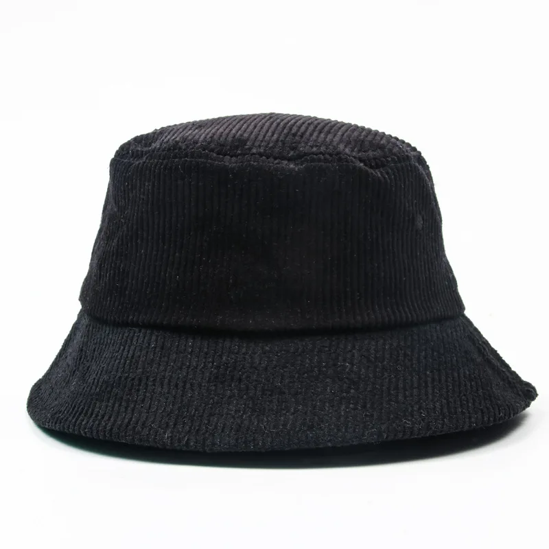 New Autumn Winter Retro Corduroy Bucket Hat Fashion Designer Streetwear Fisherman Caps Hats Beach Cap Outdoor Unisex Panama Hat