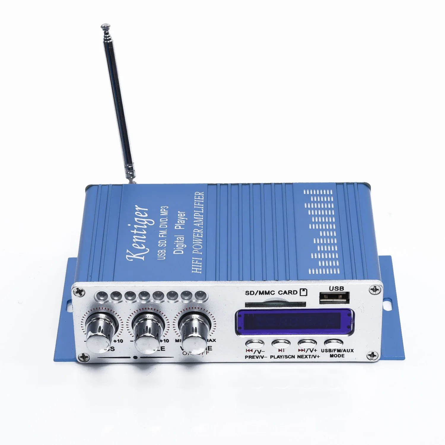 100W Мощность мини Hi-Fi стерео 2 канальный автомобильный усилитель дома MP3 FM Аудио плеер поддерживает MP3 музыкальных форматов, u-диск и fm-стерео одновременное подключение двух теле