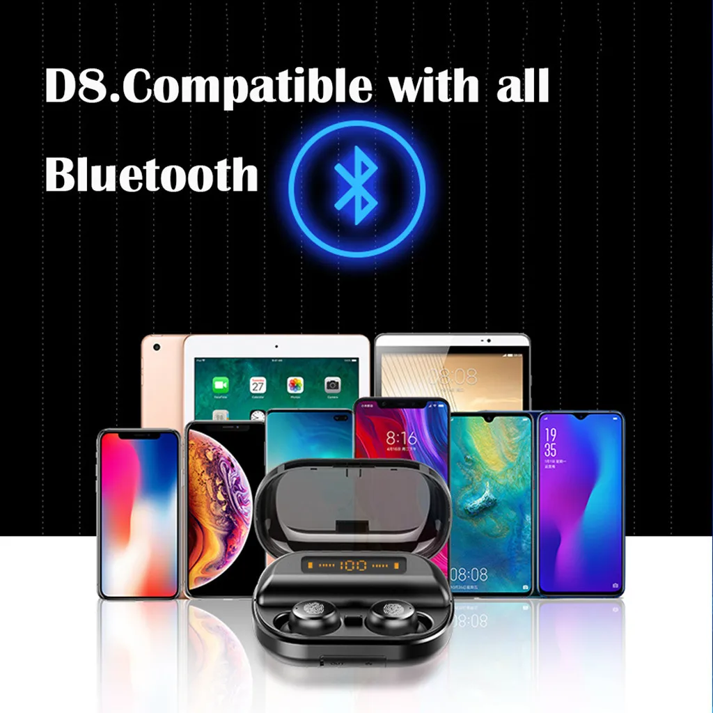 Beautyess Мини Bluetooth наушники беспроводные наушники TWS Mini True BT 5,0 стерео наушники бас гарнитура с зарядкой сокровище
