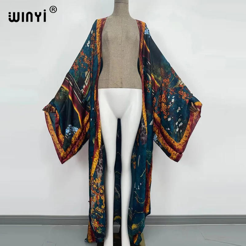 urope phocho beach wear bikini sweet lady  boho Cardigan stitch Cocktail sexcy Boho Maxi Holiday Batwing Sleeve KIMONO mujer