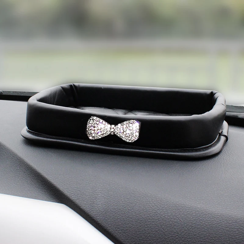 Creative-PU-Leather-Car-Phone-Storage-Box-Instrument-Panel-Mobile-Phone-Keys-Coin-Storage-Basin-Armrest-Storage-1