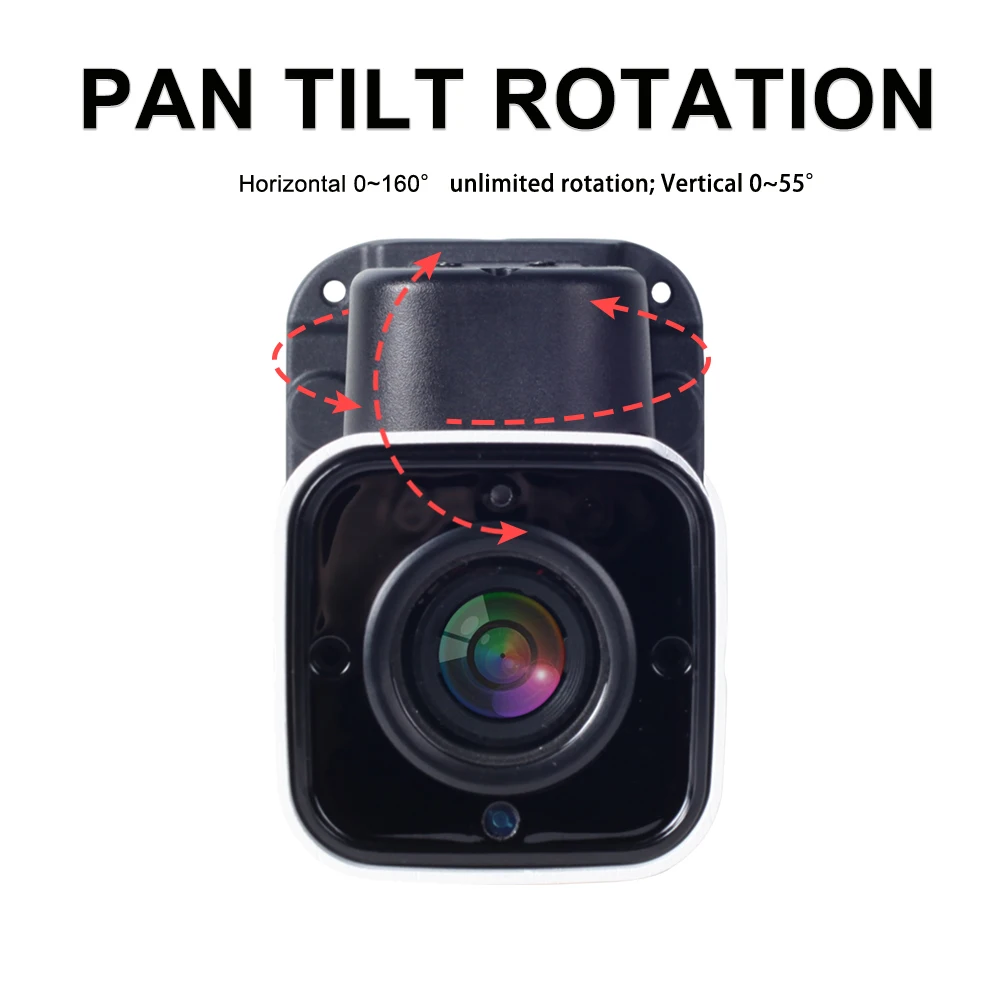 HD 1080P 2MP 5MP PTZ Bullet IP камера Открытый 4X оптический зум сети PTZ камера водонепроницаемый IP66 IR 50 м CCTV безопасности 48 в POE