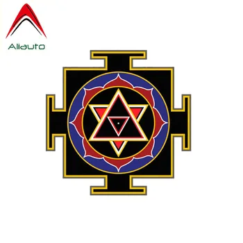 

Aliauto Creative Car Sticker Goddess Lakshmi Yantra Auto Styling Vinyl Decal Cover Scratches for Skoda Octavia Smart,10cm*10cm