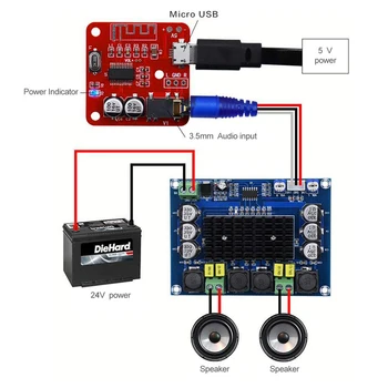 

Bluetooth 4.2 MP3 Decoder Lossless Receiver Module Diy Wireless Speaker Automotive Audio Modified Mini Power Amplifier Board